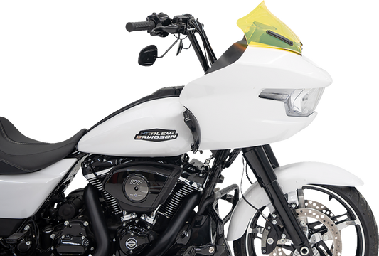 Klock Werks Kolor Flare 10" Yellow Ice Windshield for 2023-25 Harley Road Glide