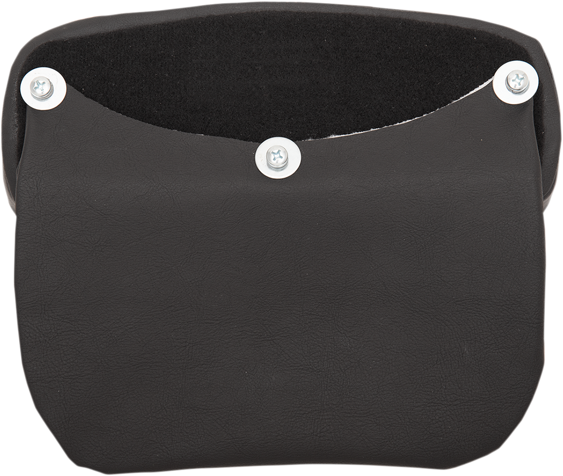 Drag Specialties Chopped Tour Pak Smooth Black Backrest Pad for Harley Touring