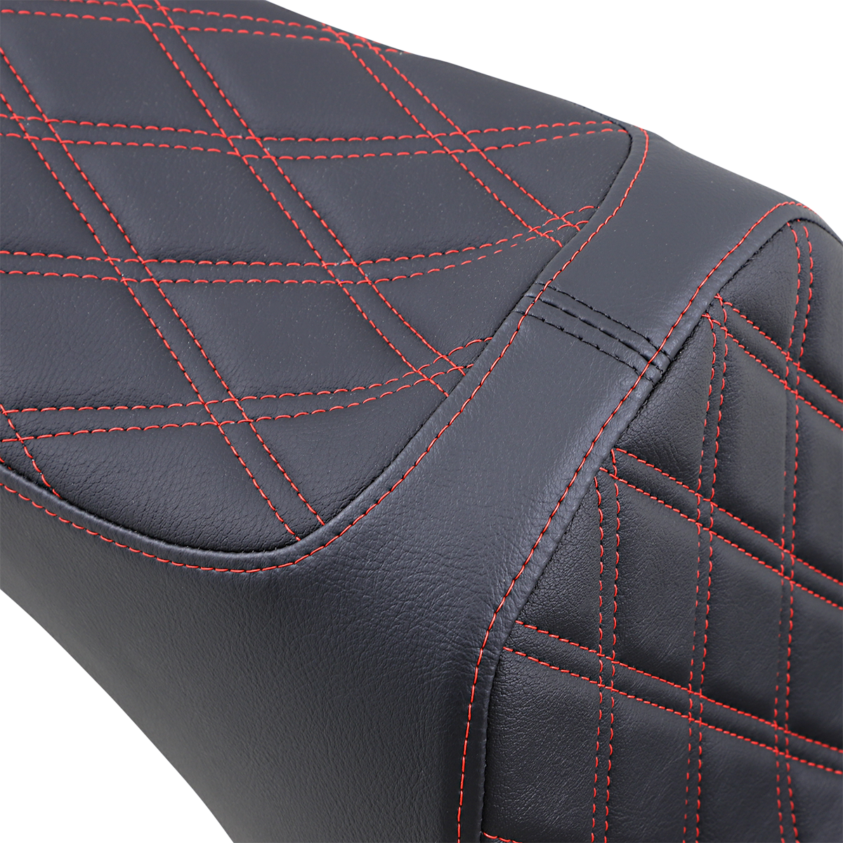 Drag Specialties Predator III Double Diamond Seat 2006-17 Harley Softail Fat Boy