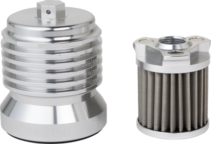 PC Racing Flo Polished Reusable Oil Filter fits 1984-2026 Harley Touring Softail