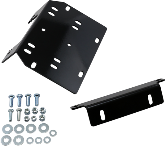Moose Utility Black UTV Front Winch Mounting Kit for 2009-2023 Kawasaki KAF Mule