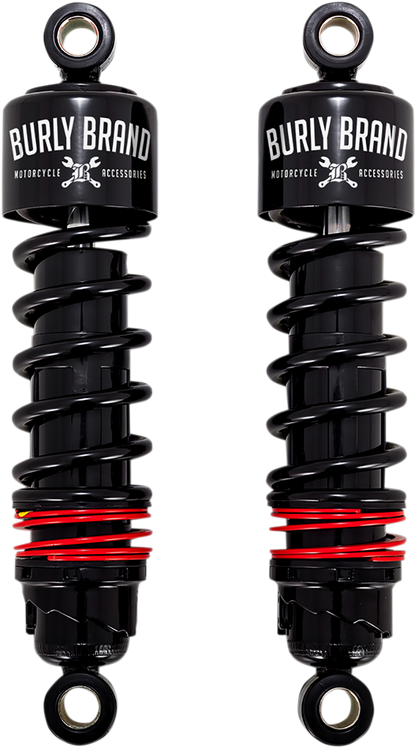 Burly Brand Slammer Plus Standard Rear Shocks for 1980-2024 Harley Touring