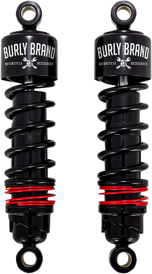 Burly Brand Slammer Plus Standard Rear Shocks for 1980-2024 Harley Touring