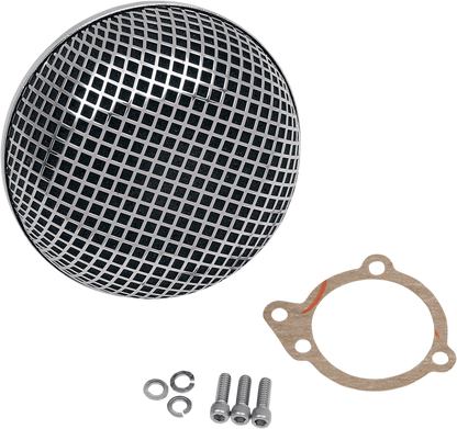 Drag Specialties Chrome Retro Bob CV Air Filter Kit 1988-2017 Harley Models