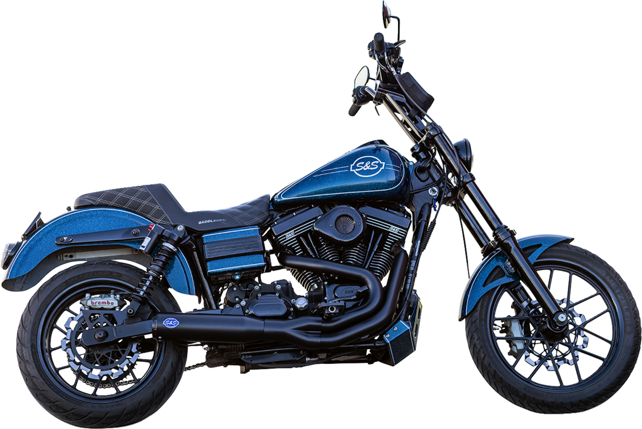 S&S Cycle 2-into-1 Qualifier Exhaust System for 2006-2007 Harley Dyna FXD FXDB