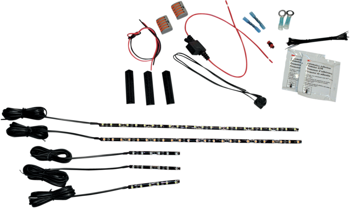 Custom Dynamics Universal Motorcycle LED White Flex Lights for Harley Davidson