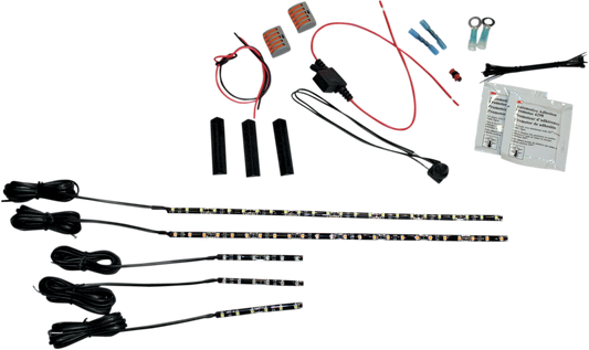 Custom Dynamics Universal Motorcycle LED White Flex Lights for Harley Davidson