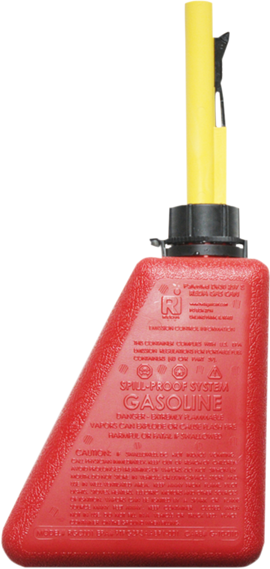 Reda Red Fuel 1 Gallon Spill Proof Gas Can for Harley Davidson Hard Saddlebags