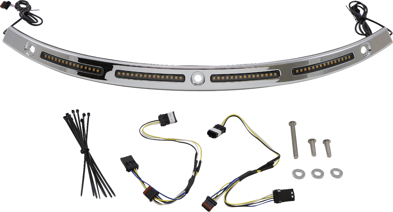 Custom Dynamics Sequential Batwing Fairing Windshield Trim for 2014-2024 Harley
