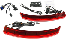 Custom Dynamics Red Lens LED Saddlebag Lid Lights 2019-2023 Indian Chieftain