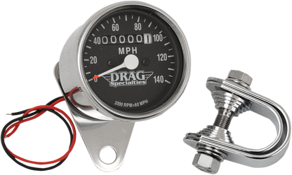 Drag Specialties Mini Mechanical Speedometer fits 1948-1990 Harley Dyna Touring