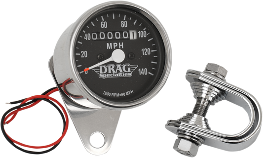 Drag Specialties Mini Mechanical Speedometer fits 1948-1990 Harley Dyna Touring