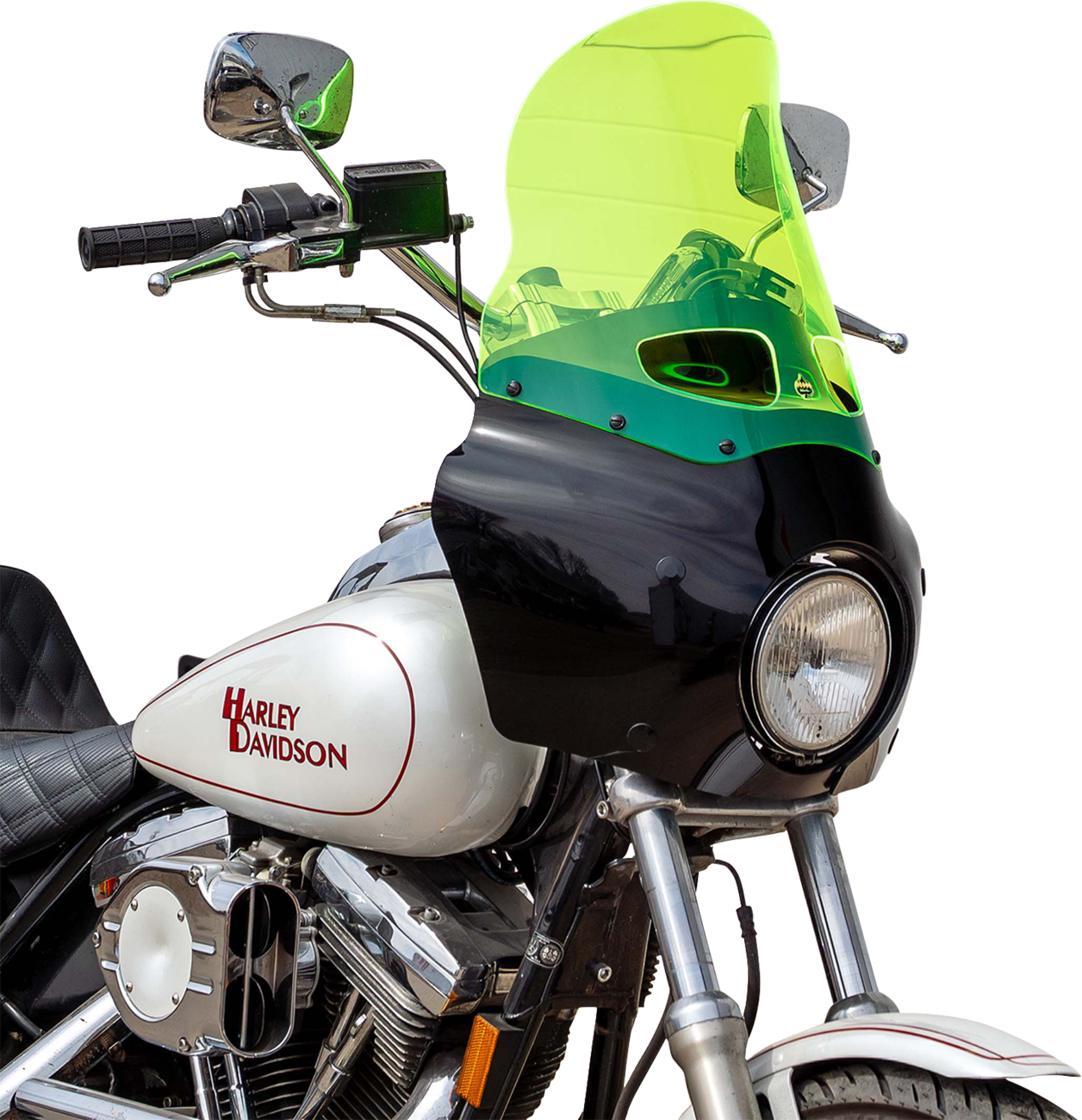 Klock Werks 15" Flare Green Ice Road Warrior Fairing Motorcycle Windshield