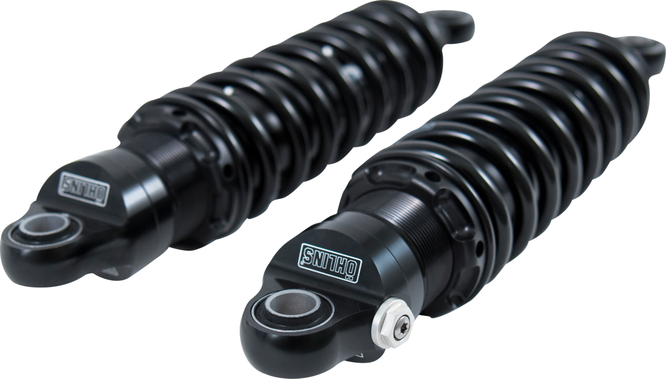 Ohlins HD 772S2 Twin 13" STX36 Blackline Rear Shocks for 1990-24 Harley Touring