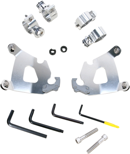 Memphis Shades Cafe Fairing & Polished Mount Kit for 10-15 Harley Sportster XLX