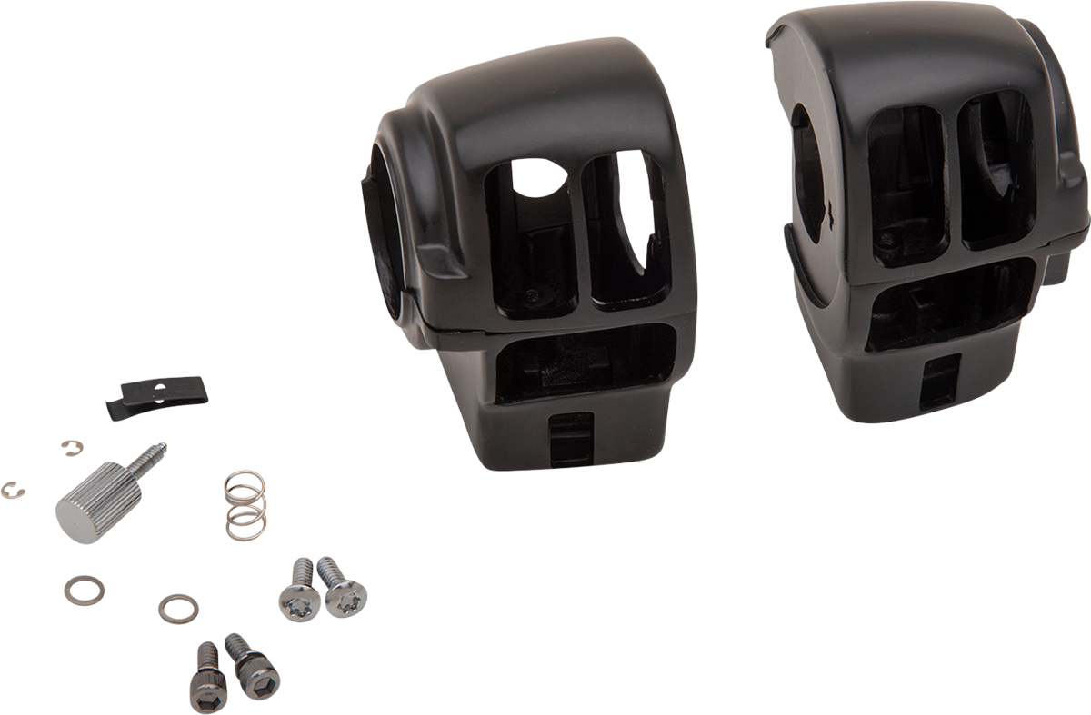 Drag Specialties Motorcycle Handlebar Switch Housing Kit 08-13 Harley Touring