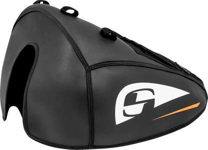 Saddlemen Large Black & White Saddlehyde Street Fuel Gas Tank Cover for Harley