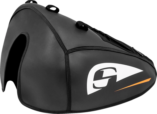 Saddlemen Large Black & White Saddlehyde Street Fuel Gas Tank Cover for Harley