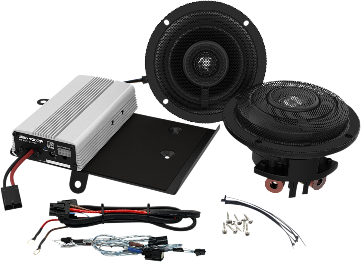 Wild Boar 400w Front Fairing Speaker & Amplifier Kit 2014-2023 Harley Touring