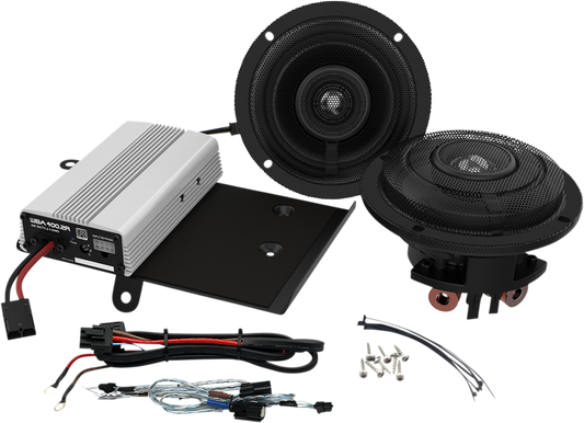 Wild Boar 400w Front Fairing Speaker & Amplifier Kit 2014-2023 Harley Touring