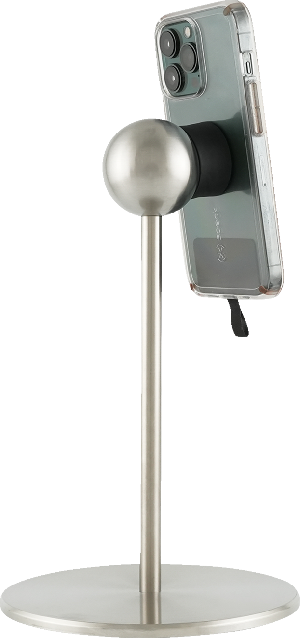 Klock Werks iOstand 9.75" Silver Universal Magnetic Tablet Phone Mount Stand