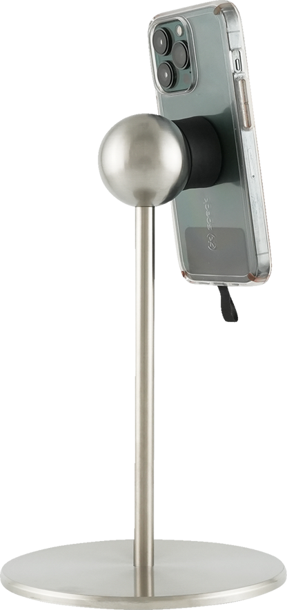 Klock Werks iOstand 9.75" Silver Universal Magnetic Tablet Phone Mount Stand