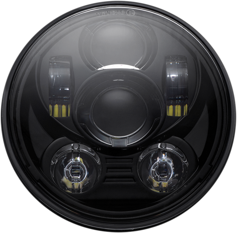 Custom Dynamics 5-3/4" Black H4 LED Motorcycle Headlight 1957-2022 Harley Models