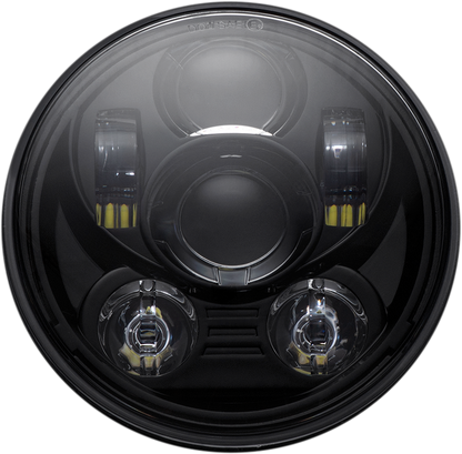 Custom Dynamics 5-3/4" Black H4 LED Motorcycle Headlight 1957-2022 Harley Models