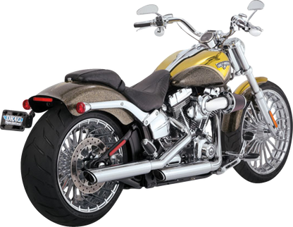 Vance & Hines 3" Twin Slash PCX Slip On Mufflers for 2007-2017 Harley Softail