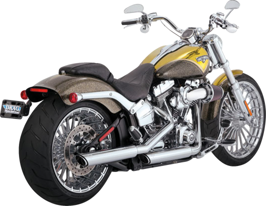 Vance & Hines 3" Twin Slash PCX Slip On Mufflers for 2007-2017 Harley Softail