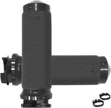 Avon Black Memory Foam Medium 1" Universal Metric Motorcycle Handlebar Grips