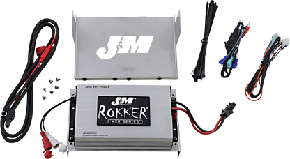 J&M Rokker 400W 2 Channel Fairing Amplifier Kit 06-13 Harley Touring FLHX FLTRU