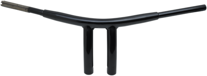 Drag Specialties 8" Gloss Black Radius T-Bar Handlebars for Harley Davidson