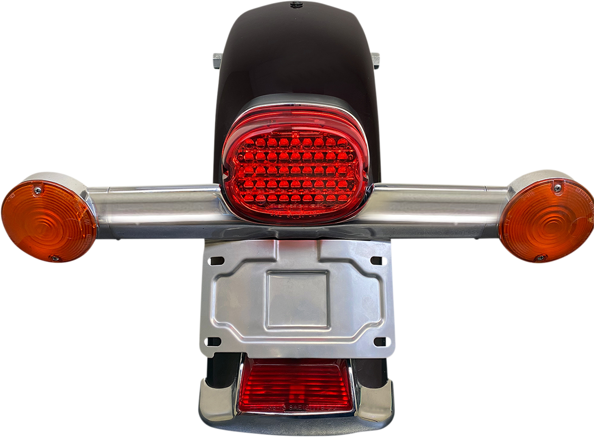 Custom Dynamics License Plate Relocation Kit for 1986-08 Harley Softail Touring