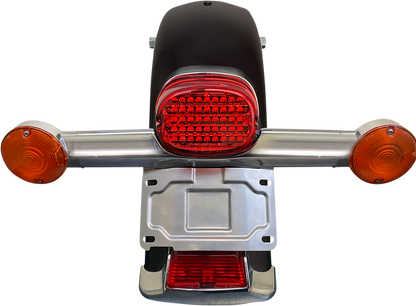 Custom Dynamics License Plate Relocation Kit for 1986-08 Harley Softail Touring
