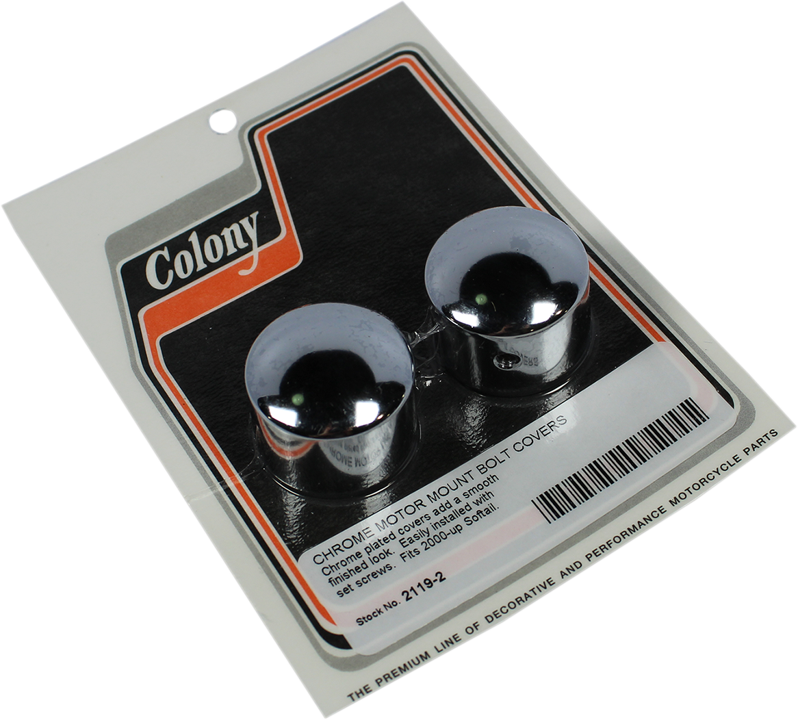 Colony Chrome Engine Motor Bolt Mount Covers 2000-2020 Harley Softail FXS FLSL