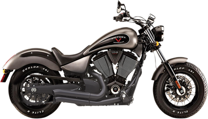 Bassani Pro Street Black Exhaust 06-15 Victory Kingpin Vegas Gunner Judge