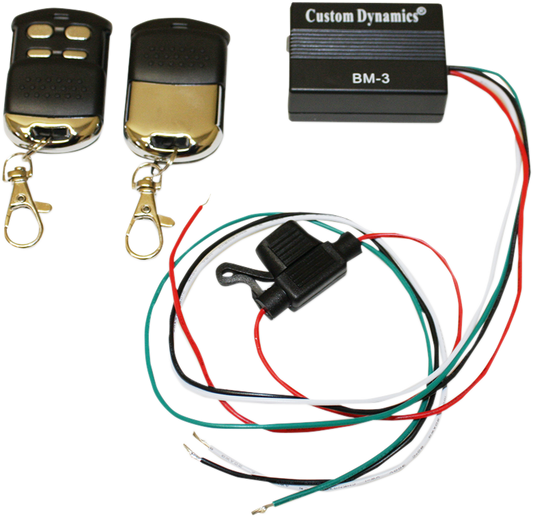Custom Dynamics Black Magic Gold LED Motorcycle Accent Light Remote Control