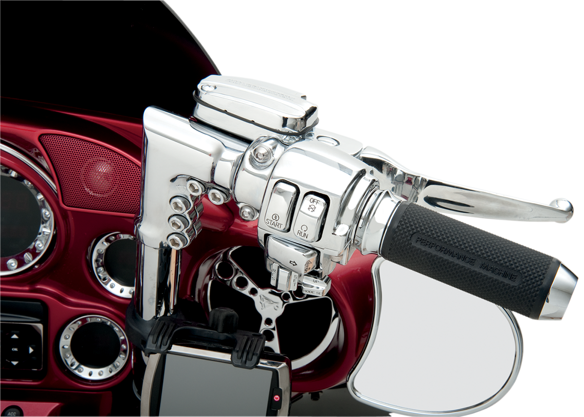 Drag Specialties Chrome Switch Covers for 1996-2013 Harley Touring Softail Dyna
