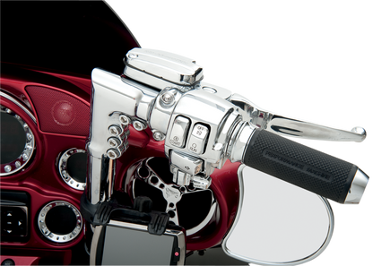 Drag Specialties Chrome Switch Covers for 1996-2013 Harley Touring Softail Dyna