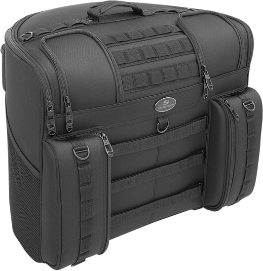 Saddlemen BR4100 Tactical Textile Rear Back Seat Bag Luggage Harley Davidson