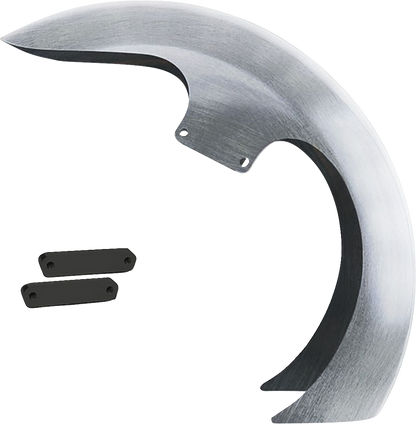 Paul Yaffe Silver DEI Steel Front Fender 1965-2013 Harley Touring FLTR 21" Wheel