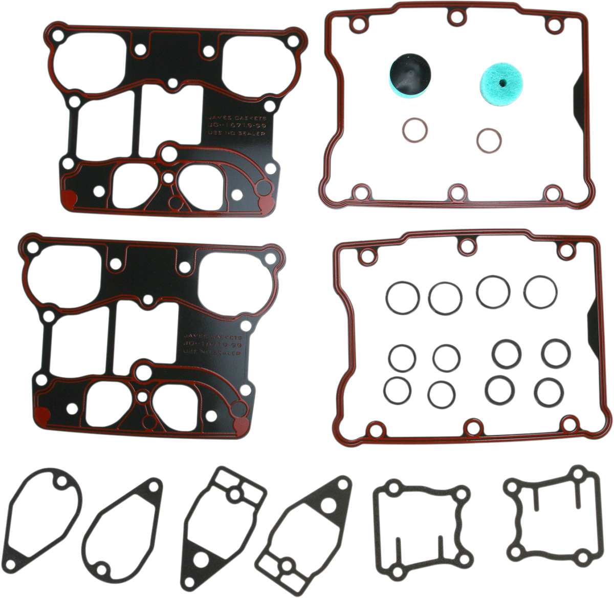 James Gasket Rocker Box Gasket Kit for 1999-2017 Harley Touring Softail Dyna