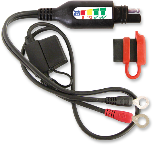 Tecmate Motorcycle 24" Ring Terminal Battery Harness Pigtail Integrated Status