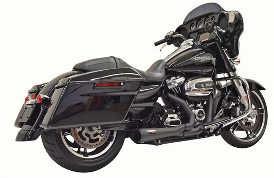 Bassani 2-1 Road Rage Short Megaphone Exhaust 2017-2020 Harley Touring FLHR FLHX