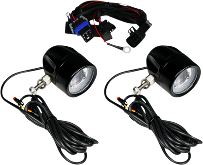 Custom Dynamics Black ProBEAM LED Halo Fog Lamps 2020-2023 Indian Challenger