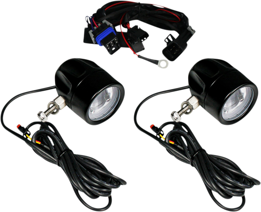 Custom Dynamics Black ProBEAM LED Halo Fog Lamps 2020-2023 Indian Challenger