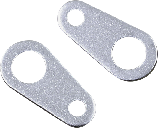 Custom Dynamics Micro Bullet Turn Signal Flat Silver Mounting Brackets Harley