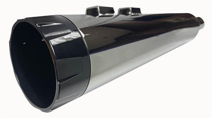 Bassani Straight Can Exhaust Chrome Mufflers for 2017-2023 Harley Touring Bagger