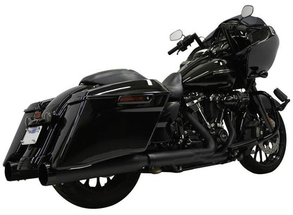 Bassani Straight Can Black Exhaust Mufflers for 2017-2023 Harley Touring Bagger